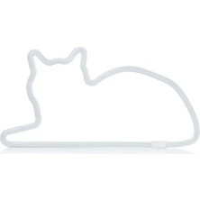 Mustard Sitting Cat LED Işık M11049B