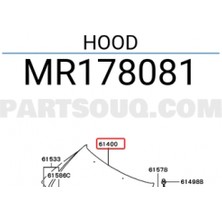 TŞT Mitsubishi L200 1999-2004 Motor Kaputu (Oem No: MR178081)