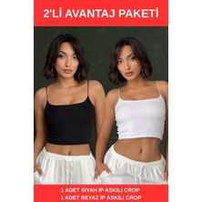 Opendo Ip Askılı Body Crop Top Üst