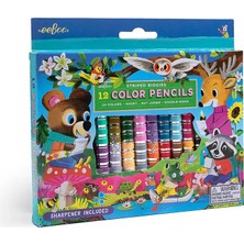 Eeboo Çift Uçlu 24 Renk Chunky Kuru Boya Kalemi - Woodland Friends
