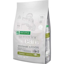 Nature's Protection Superior Care Beyaz Tüylü Köpekler için Balıklı Tahılsız Küçük Irk Yavru Köpek Maması 10kg