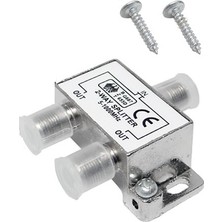 Alfais 4818 2 li Uydu Çanak Splitter Kablo TV Rg6 Anten Dağıtıcı Yüksek Saf Bakır Malzeme