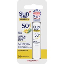 Sunozon Dudak Balmı Yüksek Koruma 50+ UVA UVB Suya Dayanıklı 4,8 gr Hassas Dudaklar İçin