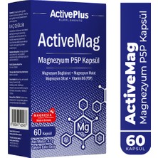 Active Plus ActiveMag 60 Kapsül Magnezyum P5P İçerikli Takviye