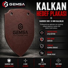 Gemsa Store Kalkan Metal Atış Hedefi Hardox 500 8 mm