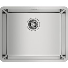 Teka BE LINEA RS15 50.40 Paslanmaz Çelik Tezgahaltı Eviye Gri 50 cm Şık ve Fonksiyonel 115000005