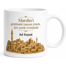 Tupya Gift Mardinli Hemşehriye Özel Isimli Baskılı Kupa Bardak Mardin Hediye