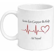 Tupya Gift Senin Için Çarpıyor Bu Kalp Kalp Atışı Monitörü Doktor Sevgili Kupa Hediye Bardak
