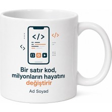 Tupya Gift Mobil Uygulama Geliştirici Için Kişiye Özel Baskılı Kupa Bardak Hediye