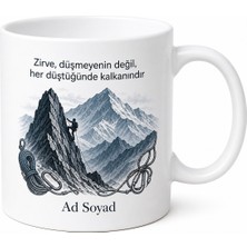 Tupya Gift Dağcıya Hediye Tırmanış Temalı Baskılı Kupa Bardak Dağcılık Hediyesi