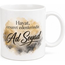Tupya Gift Isim ve Motto Yazılı Özel Baskılı Kupa Bardak Kişiye Özel Hediye