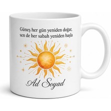 Tupya Gift Dünya Güneş Günü Temalı Baskılı Kupa Bardak Aydınlık Sıcak Günler Enerjisi Hediye