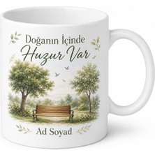 Tupya Gift Doğanın Içinde Huzur Var Temalı Parklar ve Bahçeler Kupa Bardak Hediye