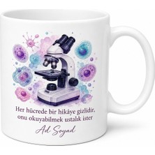 Tupya Gift Patoloji Uzmanına Mikroskop Altında Hücre Dedektifi Isimli Kupa Bardak Hediye