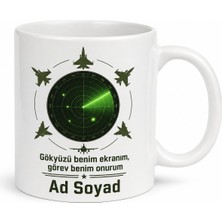 Tupya Gift Hava Savunma Radar Operatörü Tespit Temalı Kupa Bardak Hediye Özel Tasarım