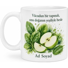 Tupya Gift Sağlıklı Smoothie Içenlere Ispanak Elma Detoks Enerji Kupası Hediye Bardak