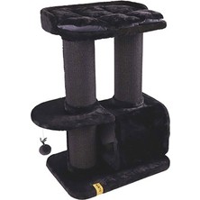 M-Pets Panther Premium Casbah Kedi Tırmalama Ağacı Siyah 68X48X98 cm