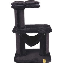 M-Pets Panther Premium Relax Kedi Tırmalama Tahtalı Kedi Ağacı Siyah 65X48X98 cm