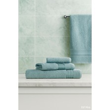 Elif Mira 3 Parça Banyo Havlu Seti Pamuklu Günlük Kullanım Basic