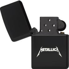 UltraMint Şık Siyah Metallica Temalı Çakmak, Dayanıklı ve Kullanışlı Tasarım