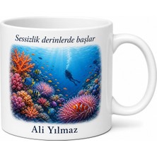 Tupya Gift Dalgıca Hediye Sessiz Sualtı Derinliklere Inenlere Mercan Resifi Kupa Bardak