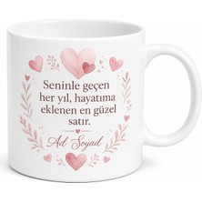 Tupya Gift Yıldönümü Hediyesi Kişiye Özel Baskılı Kupa Bardak Özel Tasarım