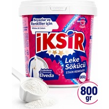 İksir Leke Sökücü Toz 800 gr Beyazlar ve Renkliler Için Güçlü Leke Çıkarıcı Kahve Çay Yağ Sos Lekeleri