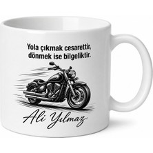 Tupya Gift Motorcuya Hediye Motosiklet Temalı Baskılı Kupa Bardak Özel Tasarım