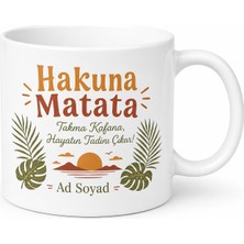 Tupya Gift Hakuna Matata Sorun Yok Temalı Baskılı Porselen Kupa Bardak Hediye