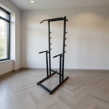 Atölye Hobi Tasarım 210 cm Barfiks Dips Squat Bench Antreman Kulesi Dayanıklı Yapı ile Ev ve Ofis İçin İdeal