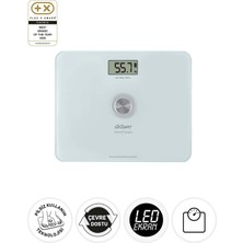 Arzum AR5126 Stayfit Touch Cam Beyaz Baskül, Pilsiz Kullanım, 180 Kg’a Kadar Ölçüm Kapasitesi, Beyaz