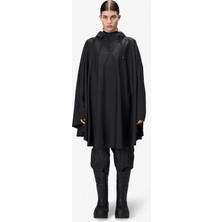 Rains Cape Unisex Siyah Yağmurluk