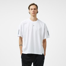 Forfun Reflective Ff Oversize Drop Shoulder Erkek Beyaz T-Shirt