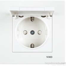 Viko Karre Kapaklı Topraklı Elektrik Prizi Çerçeveli Modern Tasarım ve Yüksek Dayanıklılık