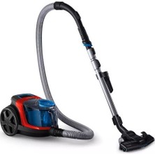 Philips FC9330 Toz Torbasız Elektrikli Süpürge 900W HEPA Filtreli Kırmızı - Siyah 1.5L Toz Haznesi