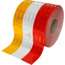 3M Kırmızı Reflektif Bant 1 Metre Onaylı Yüksek Görünürlük Özelliği ile Güvenli Kullanım