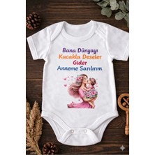 Eydu Baby Ağlamıyorum Akşam Yemeği Siparişi Veriyorum Bebek Body Çıtçıtlı Badi Zıbın 5173