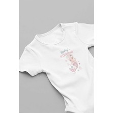 Eydu Baby Beni Yavaşça Teyzeme Ver Baskılı Kısa Kollu Çıtçıtlı Bebek Body Badi Zıbın