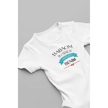 Eydu Baby Beni Yavaşça Teyzeme Ver Baskılı Kısa Kollu Çıtçıtlı Bebek Body Badi Zıbın