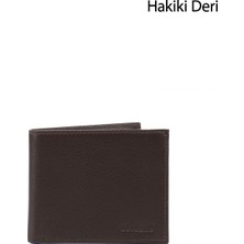 Gönderi(r) Erkek Kahverengi  Hakiki Deri Yatay Cüzdan