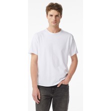 Scotch&soda Raw Edge Erkek Beyaz T-Shirt