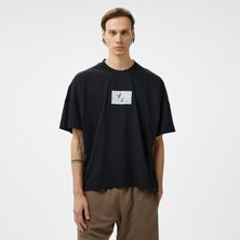 Forfun Not For Fun 003 Oversize Drop Shoulder Erkek Siyah T-Shirt