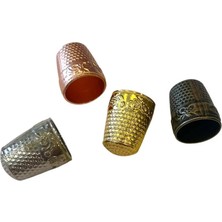 Desenli Metal Terzi Yüksüğü 4 Renk (Altın, Gümüş, Bronz, Bakır)