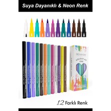 12 Renk Neon Kalem Eyeliner Seti