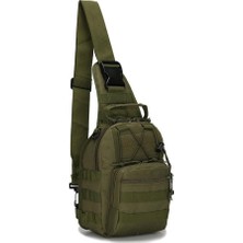 Single Sword Tek Omuz Çapraz Çanta Günlük ve Outdoor Kullanım - multicolor - Renk: Haki