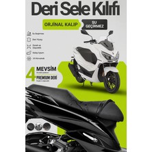 Motobros Motosiklet Koltuk Kılıfı Mondial Strada Leatherfit Deri Motosiklet Sele Kılıfı Motor Sele Kılıfı Su Geçirmez