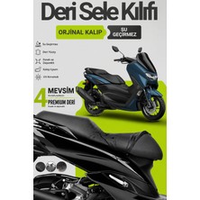 Motobros Motosiklet Koltuk Kılıfı Yamaha Nmax Leatherfit Deri Motosiklet Sele Kılıfı Motor Sele Kılıfı Su Geçirmez