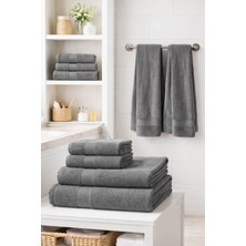 Elif Mira 8 Parça %100 Pamuklu Aile Havlu Seti - 4 Adet 70X140 cm & 4 Adet 50X90 cm Deeper