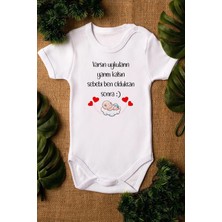 Eydu Baby KEDİ yazılı zıbın hediye yenidoğan anne baba hala yenge amca dayıya