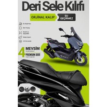 Motobros Motosiklet Koltuk Kılıfı Arora Max Pro Leatherfit Deri Motosiklet Sele Kılıfı Motor Sele Kılıfı Su Geçirmez